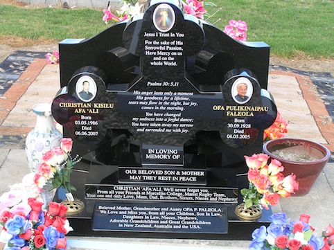 CROSS GREEK ORTHODOX SHAPED HEADSTONE
